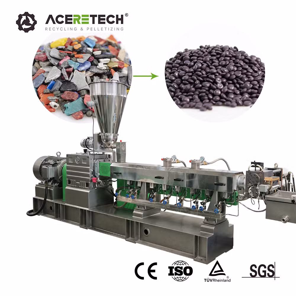 Aceretech TUV Certification Plastic Compounding Twin Screw Extruder - 2026 Pellet Machine for Sale