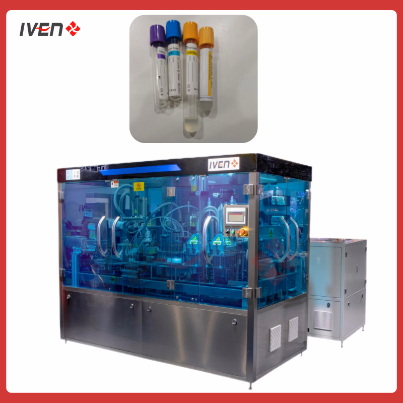 Automated PET Blood Collection Tube Filling, Drying, Capping and Tray-Loading System