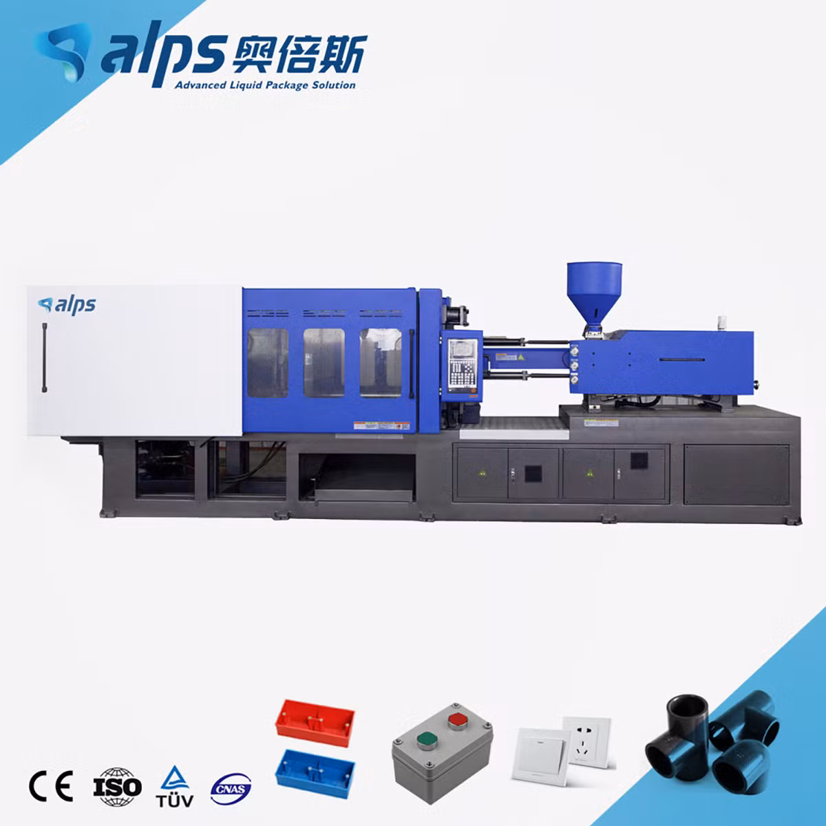 Automatic Horizontal PET Preform and Plastic Cap Injection Molding Machine